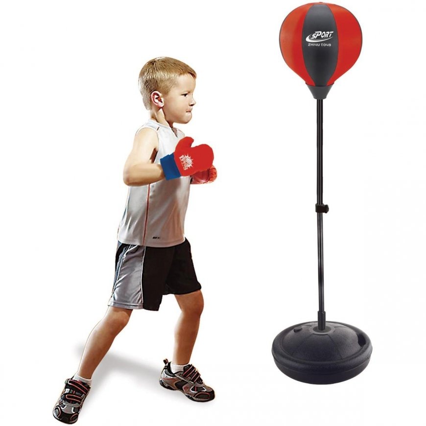 Enero Toys REGULIUOJAMAS 80-102cm ENERO VAIKŲ BOKSO RINKINYS IR PIRŠTINĖS – 3
