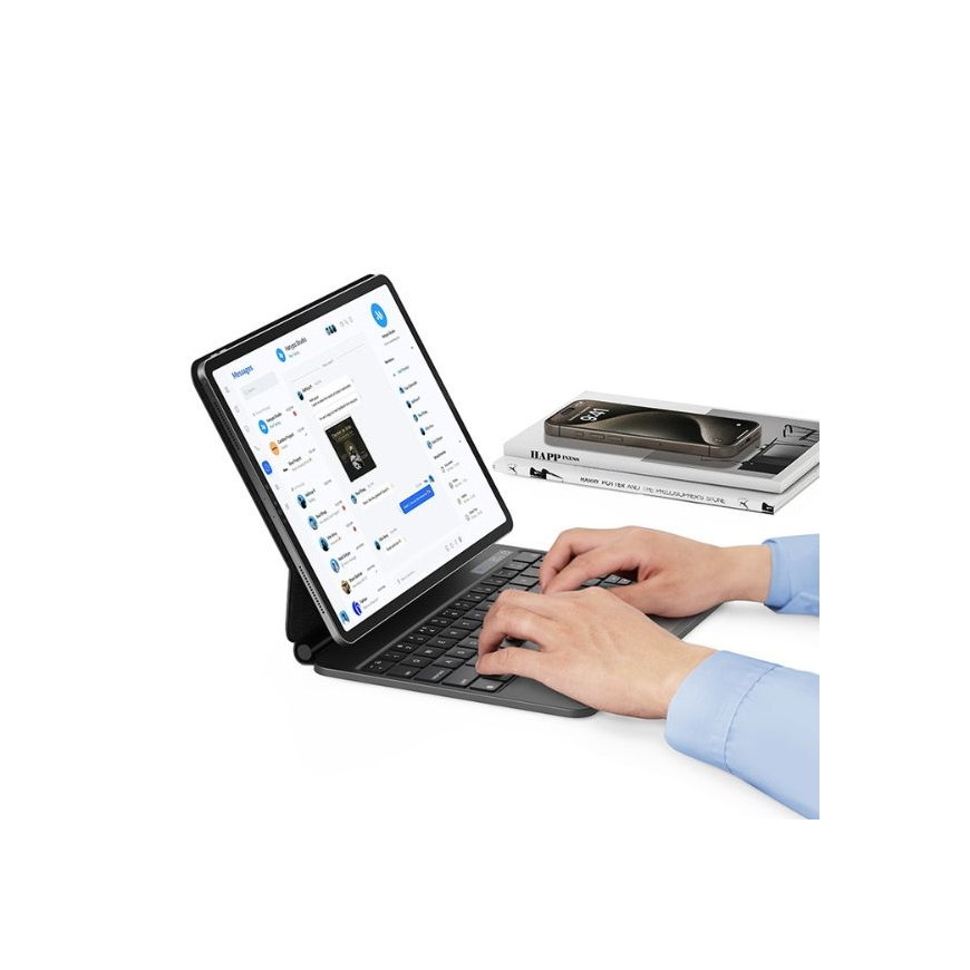 USAMS Dėklas ochronne su klawiaturą iPad Pro 11" juoda/juodas Miaoke Series IPP109MG01 (US-BH875) – 5