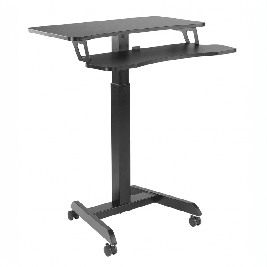 Spacetronik Buddy 03 adjustable table on wheels, black