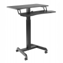Spacetronik Buddy 03 adjustable table on wheels, black Spacetronik Buddy 03 adjustable table on wheels, black