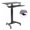 Spacetronik Buddy 03 adjustable table on wheels, black Spacetronik Buddy 03 adjustable table on wheels, black