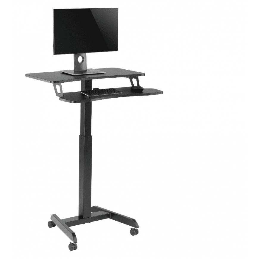 Spacetronik Buddy 03 adjustable table on wheels, black – 5