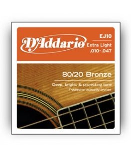 D'Addario EJ10 струны для музыкальных инструментов Акустический 6 шт Стальной Гитара