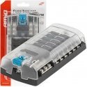 Fuse box with negative rail, screw terminals, 12 slots amio-03834