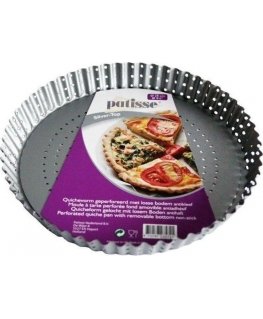 Patisse Perforated cake tin with removable bottom 28 cm Silver top universal