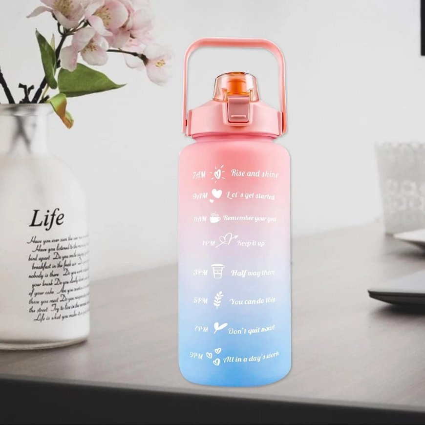 Extralink | Motivationswasserflasche, 2000 ml, grün