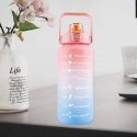 Extralink | Motivational Bottle | water bottle, 2000ml, green-purple, BUT-190 Extralink | Motivational Bottle | water bottle, 2000ml, green-purple, BUT-190