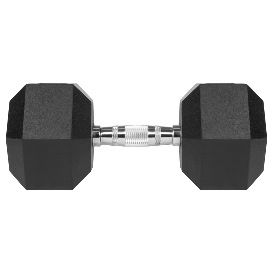 Gumuotas ketaus hantelis HEX 22.5kg REBEL ACTIVE – 2