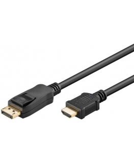 video cable displayport m - hdmi m, 2 m, black