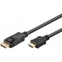 video cable displayport m - hdmi m, 2 m, black video cable displayport m - hdmi m, 2 m, black