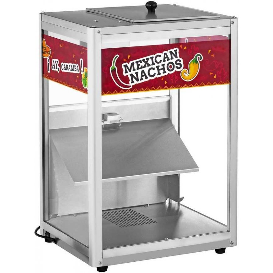Royal Catering Warmer, heated display case for nachos, peanuts, popcorn + scoop – 3