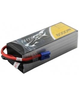 Gens Ace & Tattu Tattu 8000mAh 22.2V 25C 6S1P Lipo Battery with EC5