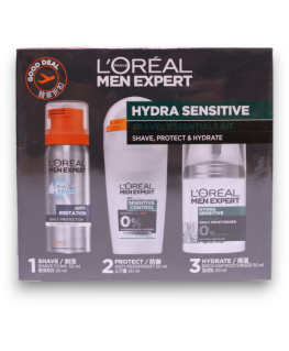 Travel Set L'Oreal Paris: Men Expert, Alcohol-Free, Hydrating and Regenerating, Day & Night, Creamy, For Face, 50 ml + Men Exper