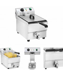 Royal Catering Profesionali maitinimo gruzdintuvė su čiaupu 230V 10L