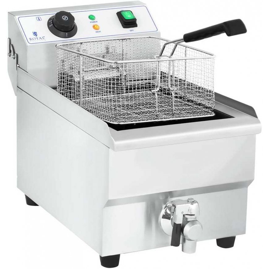 Royal Catering Profesionali maitinimo gruzdintuvė su čiaupu 230V 10L – 4