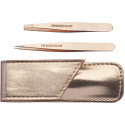 Tweezerman Rose Gold Set - Sada tweezer v pouzedře Tweezerman Rose Gold Set - Sada tweezer v pouzedře