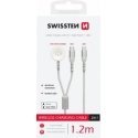 Swissten 2in1 Wireless Charger for Apple Watch and USB-C / USB-C / 1.2m Swissten 2in1 Wireless Charger for Apple Watch and USB-C / USB-C / 1.2m