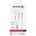 Swissten 2in1 Wireless Charger for Apple Watch and USB-C / USB-C / 1.2m Swissten 2in1 Wireless Charger for Apple Watch and USB-C / USB-C / 1.2m