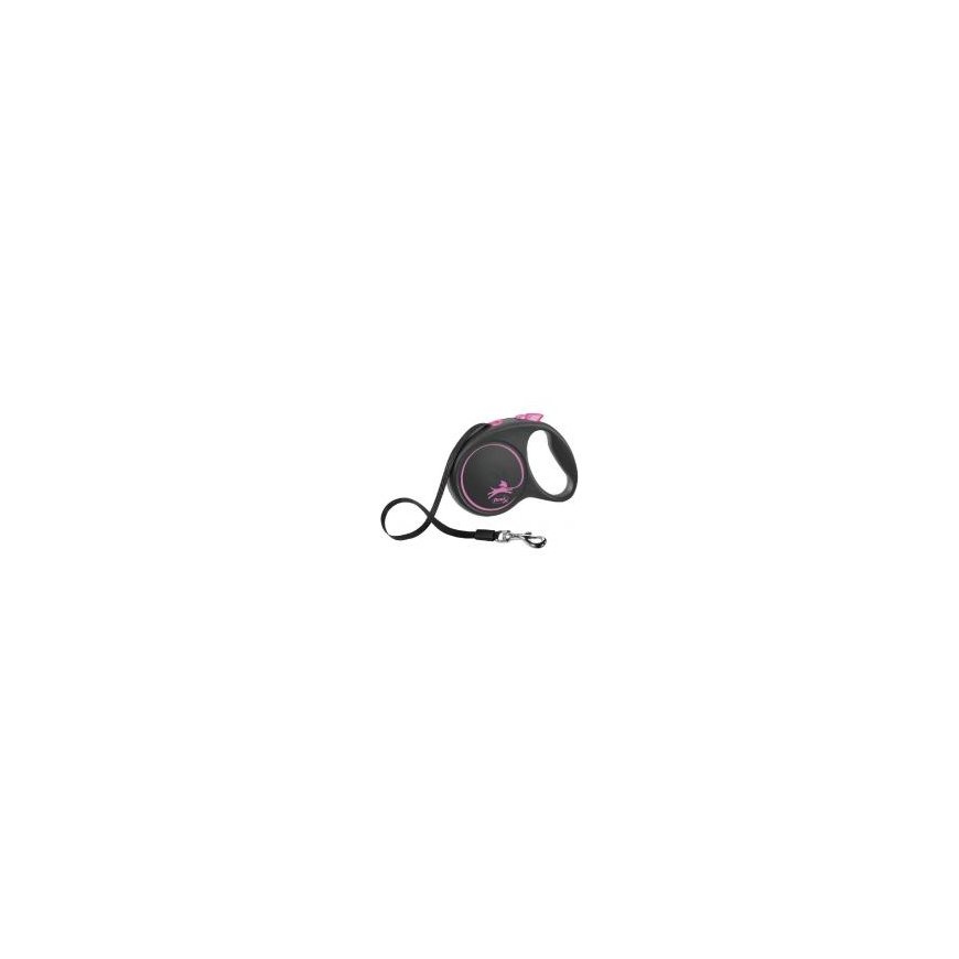 Inertia leash for dogs - Trixie Flexi BLACK DESIGN, cord leash,