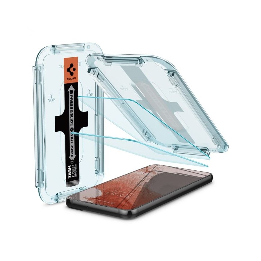 Spigen Glas.tR EZ Fit Selge ekraanikaitse Samsung 2 tk
