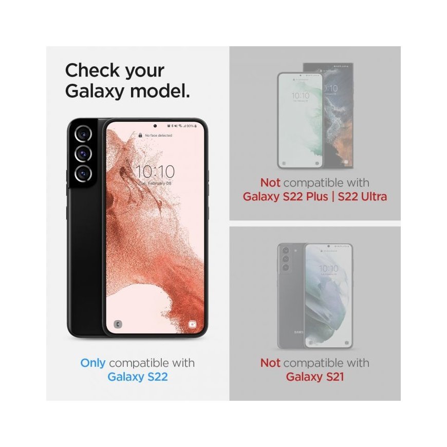 Spigen Glas.tR EZ Fit Kirkas näytönsuoja Samsung 2 kpl – 2