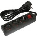 Pagarinātājs 3-vietīgs 3m a|z slēdzi pievadvads 3Gx1.5mm Pagarinātājs 3-vietīgs 3m a|z slēdzi pievadvads 3Gx1.5mm