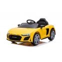 Lean Cars Vienvietis elektromobilis vaikams AUDI R8 A300, geltonas