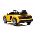 Lean Cars Vienvietis elektromobilis vaikams AUDI R8 A300, geltonas