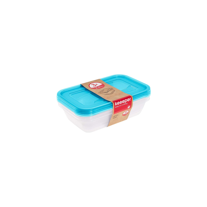 Set of food containers rectangular 3x2,4L Fredo "Fresh" transpar – 2