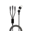 Maxlife ALLin1 cable USB + USB-C - Lightning + 2x USB-C 1,0 m 66 Maxlife ALLin1 cable USB + USB-C - Lightning + 2x USB-C 1,0 m 66