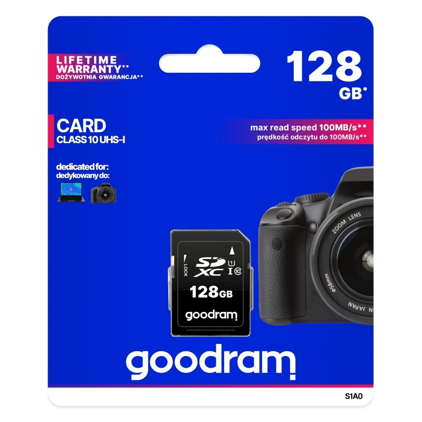 Goodram S1A0 128 GB SDXC UHS-I Класс 10 – 3