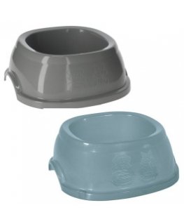 Feed bowl Break 2 0.6L 19x19x7cm assorted grey|blue