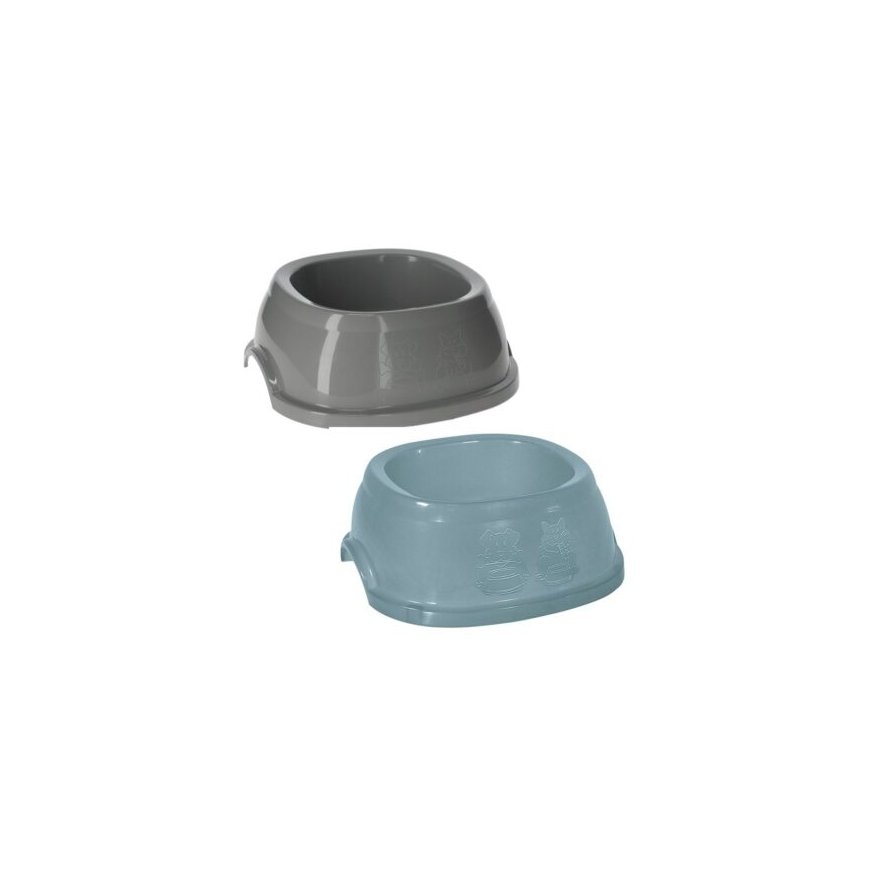 Feed bowl Break 2 0.6L 19x19x7cm assorted grey|blue – 2