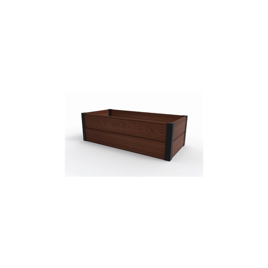 Rectangular flower bed Maple Trough 106x52x32cm brown – 2