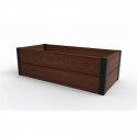 Rectangular flower bed Maple Trough 106x52x32cm brown Rectangular flower bed Maple Trough 106x52x32cm brown