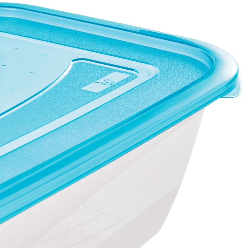 Set of food containers rectangular 2x3,3L Fredo "Fresh" transpar