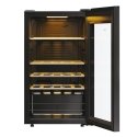 Haier Wine Bank 50 Serie 3 HWS34GGH1 Kompresora vīna dzesētājs Brīvi novietots Melns 34 pudele (-es)