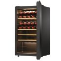 Haier Wine Bank 50 Serie 3 HWS34GGH1 Kompresorinis vyno šaldiklis Pastatomi Juoda 34 buteliai