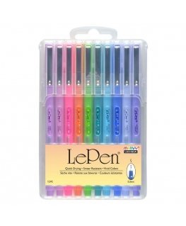 Marvy Uchida MARVY stylish pens with a thin tip "Le Pen" Bright, 10 pcs.