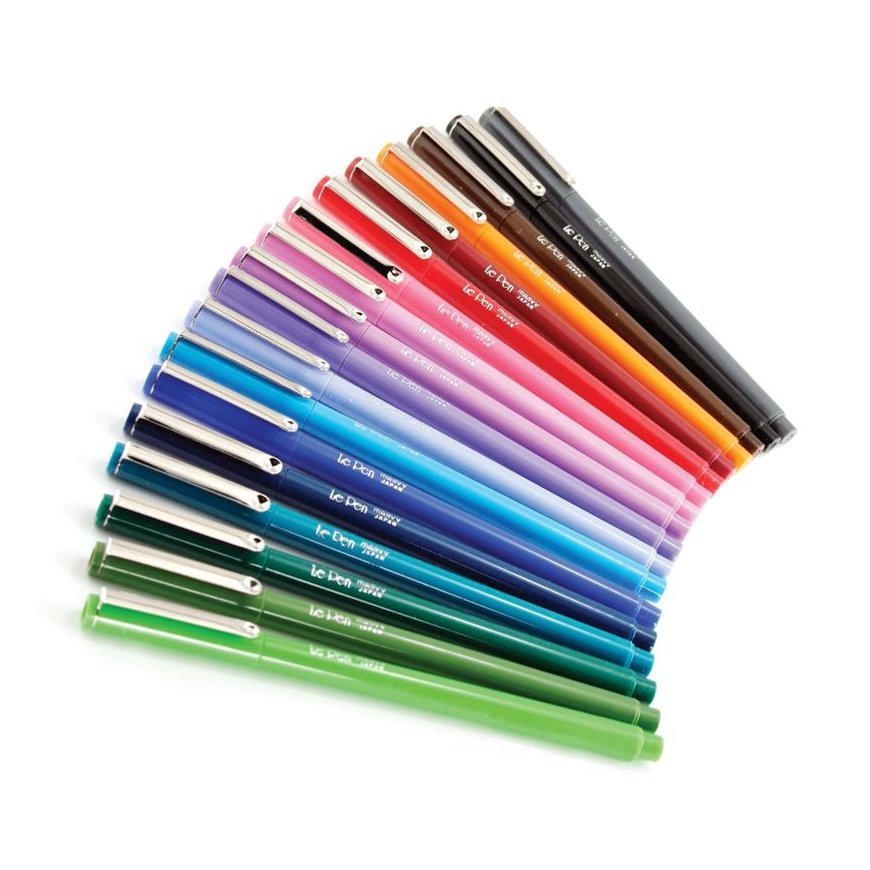 Marvy Uchida MARVY stylish pens with a thin tip "Le Pen" Bright, 10 pcs. – 3