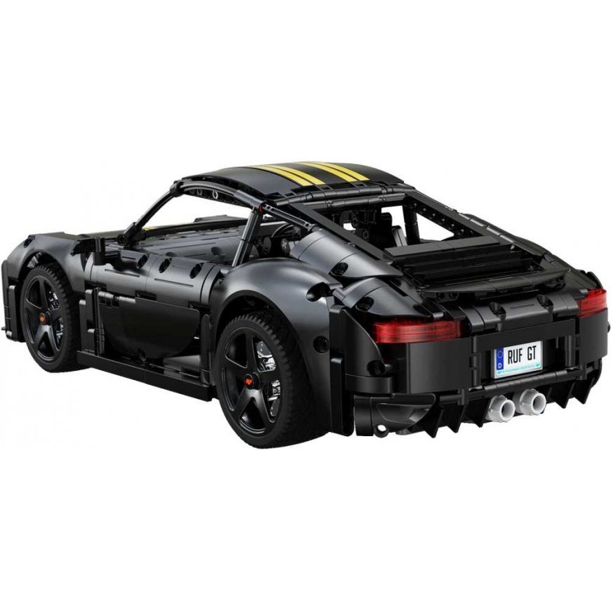 Klocki konstrukcyjne CaDA Samochód 35 cm autko miejskie RUF GT black Chassis 1655 parts – 5