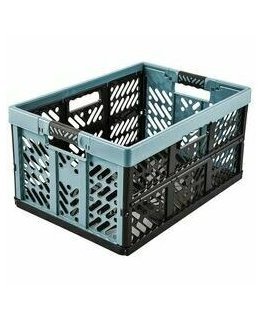 Box rectangular with zipper 42x32x14cm Mint