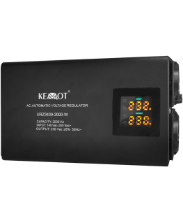 KEMOT SER-2000-W automatinis įtampos stabilizatorius, 8% tikslumas