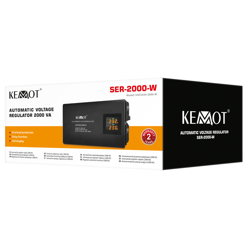 KEMOT SER-2000-W automatic voltage stabilizer, 8% accuracy – 5