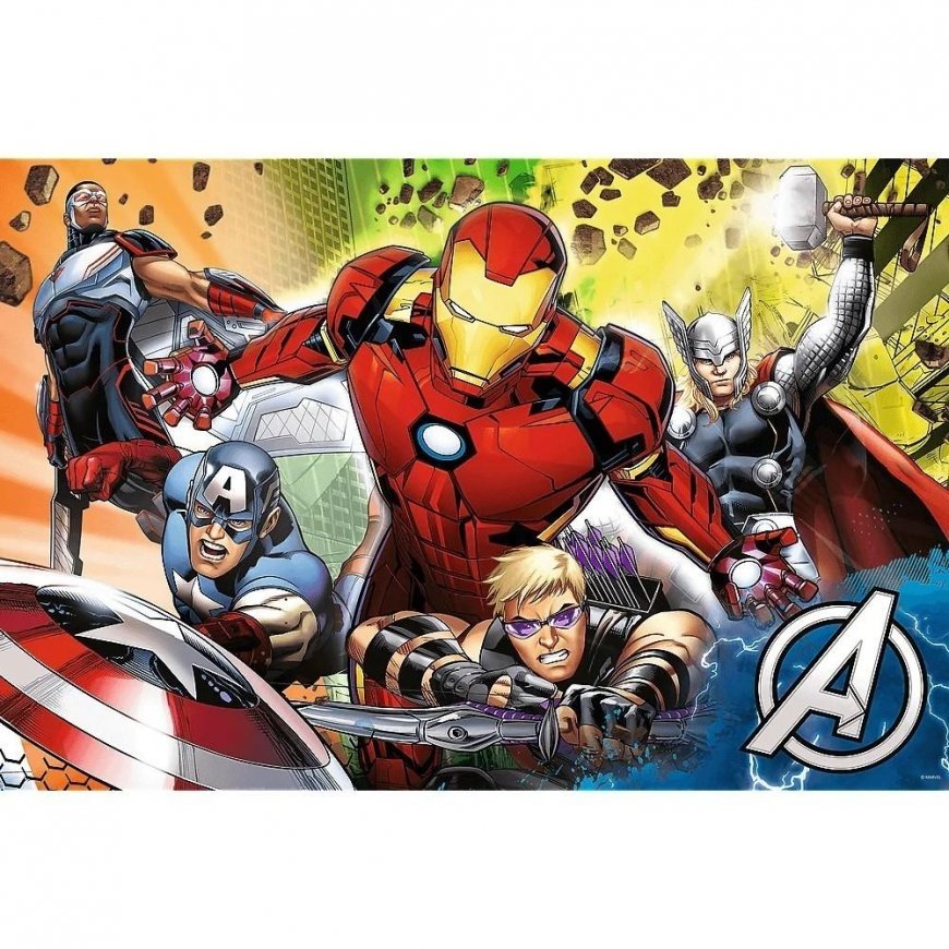 Puzzle Trefl Two-sided puzzle 24 pieces Super MaxI strong Avengers 3W1 – 4