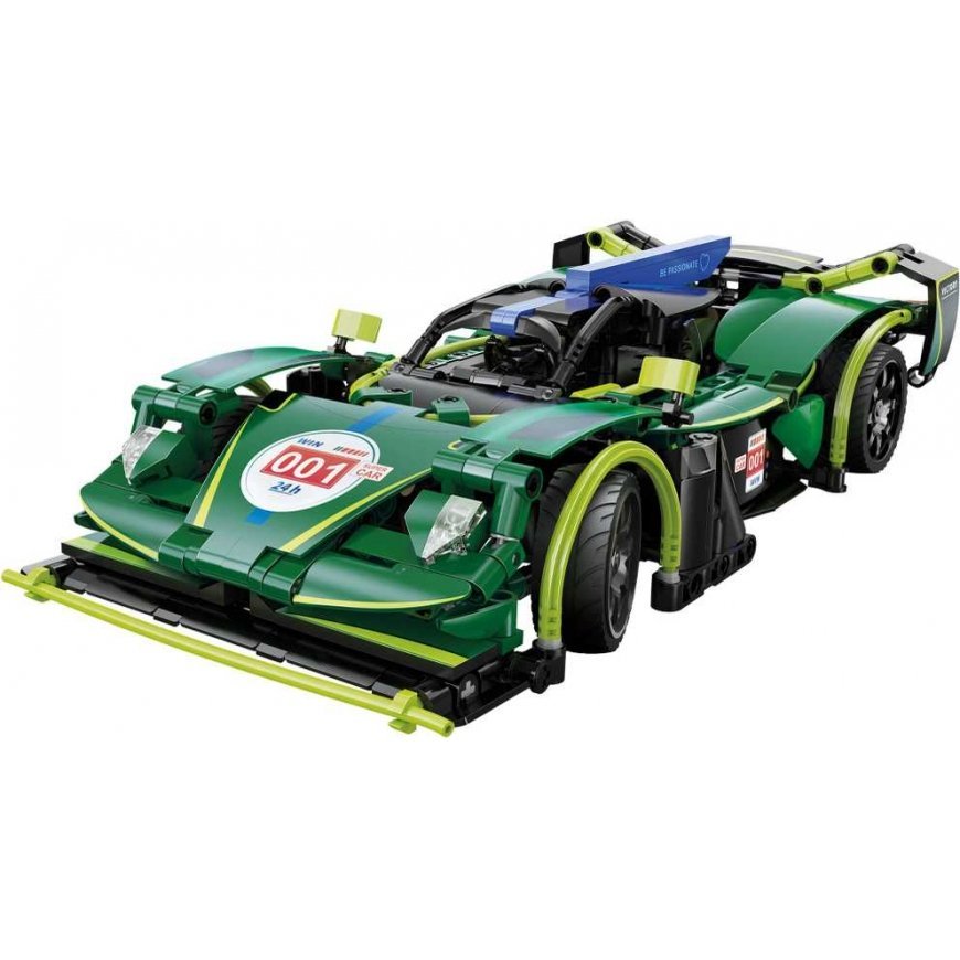Klocki konstrukcyjne CaDA Samochód zdalnie sterowany Shelf car 29 cm green Emerald Deity Sport Car Chassis 388 parts RC Dual Mod – 2