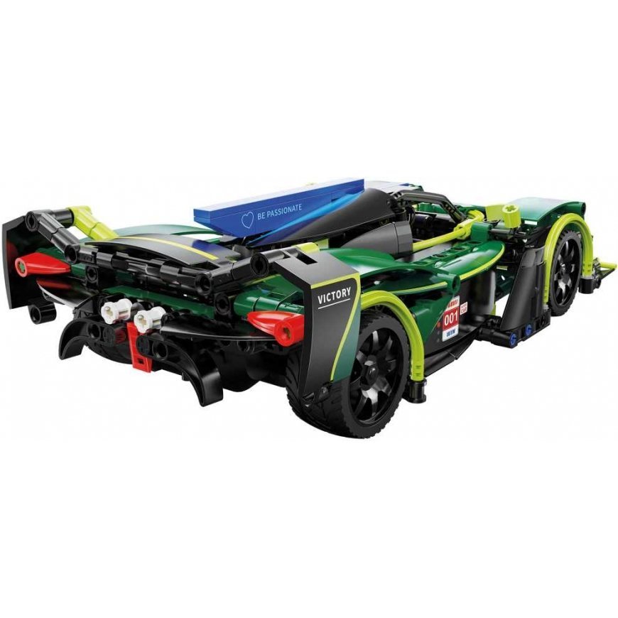 Klocki konstrukcyjne CaDA Samochód zdalnie sterowany Lentyninė mašinėlė 29 cm žalia Emerald Deity Sport Car Važiuoklė 388 dalys – 3