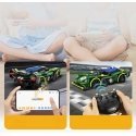 Klocki konstrukcyjne CaDA Samochód zdalnie sterowany Shelf car 29 cm green Emerald Deity Sport Car Chassis 388 parts RC Dual Mod Klocki konstrukcyjne CaDA Samochód zdalnie sterowany Shelf car 29 cm green Emerald Deity Sport Car Chassis 388 parts RC Dual Mod