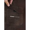 Stamos Germany Protective leather welding apron, size XL - brown Stamos Germany Protective leather welding apron, size XL - brown