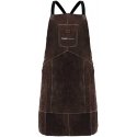 Stamos Germany Protective leather welding apron, size XL - brown Stamos Germany Protective leather welding apron, size XL - brown
